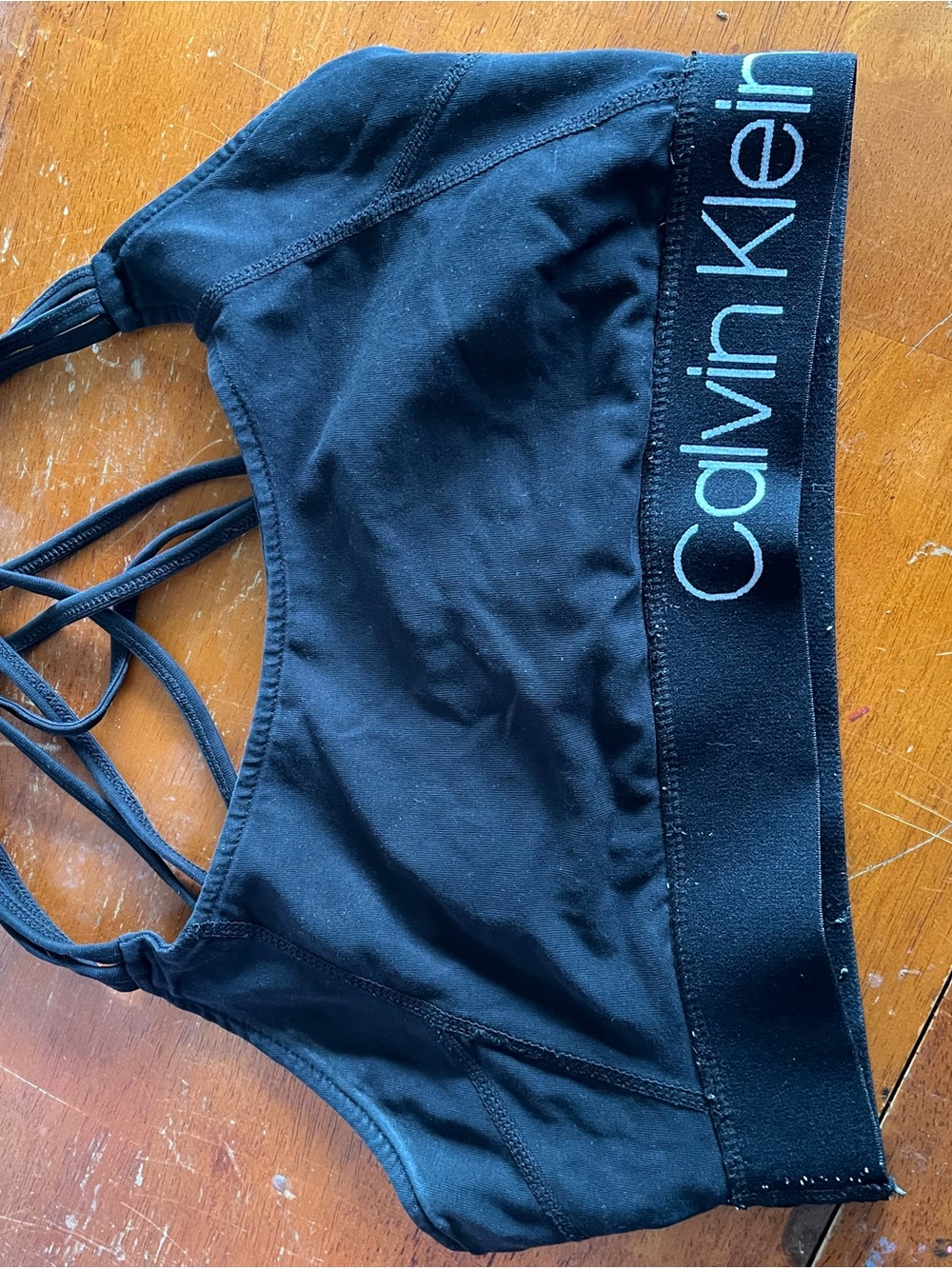 Calvin Klein Black Bralette with Logo Band